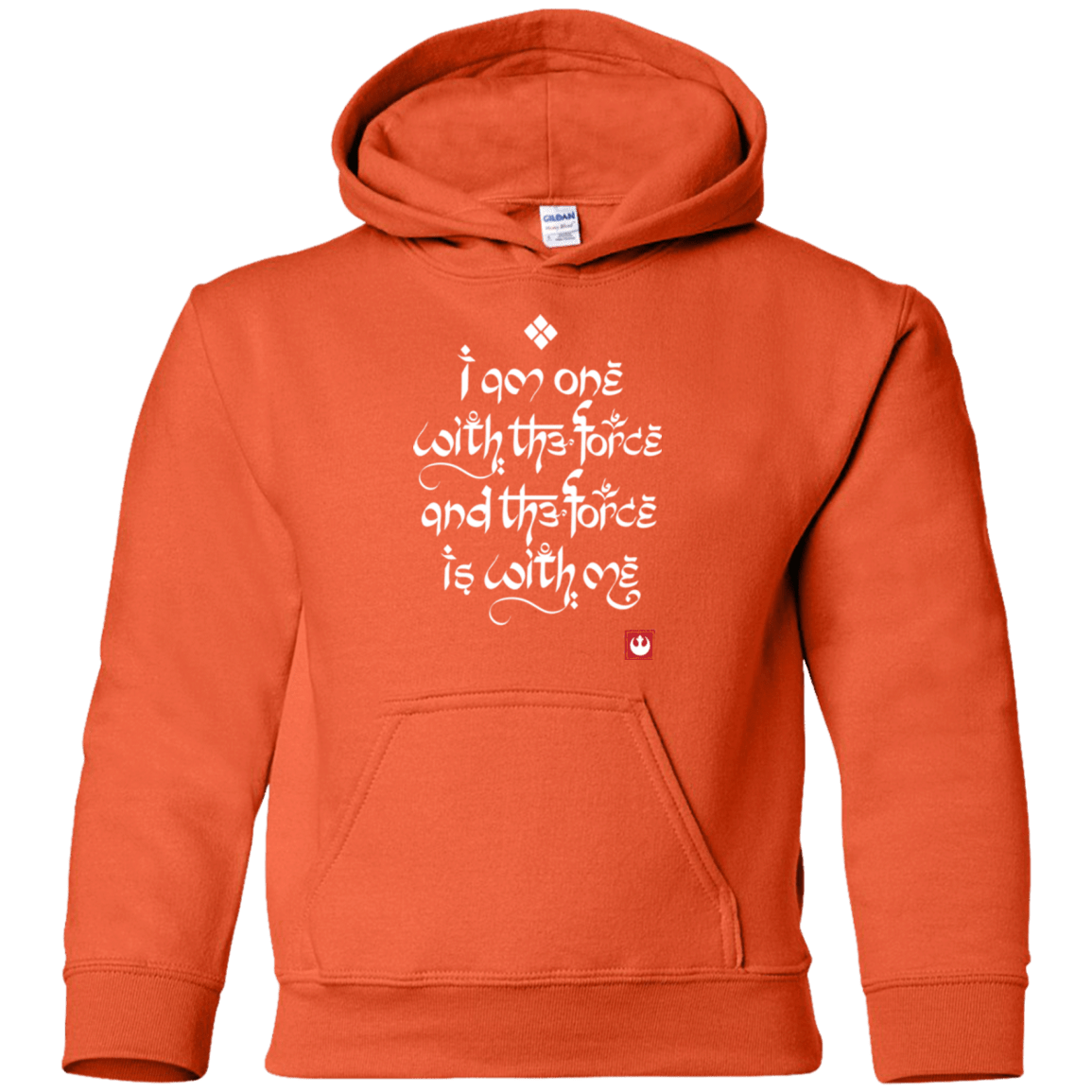 Sweatshirts Orange / YS Force Mantra White Youth Hoodie