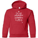 Sweatshirts Red / YS Force Mantra White Youth Hoodie