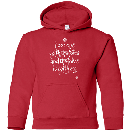 Sweatshirts Red / YS Force Mantra White Youth Hoodie