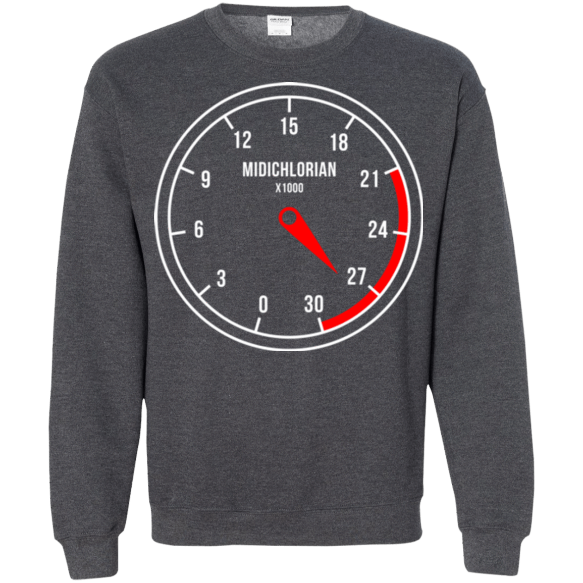 Sweatshirts Dark Heather / Small Force Meter Crewneck Sweatshirt