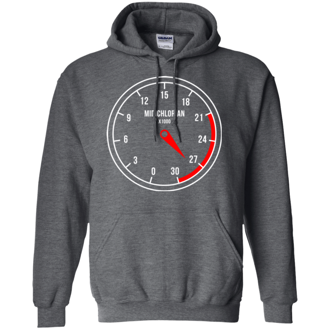 Sweatshirts Dark Heather / Small Force Meter Pullover Hoodie