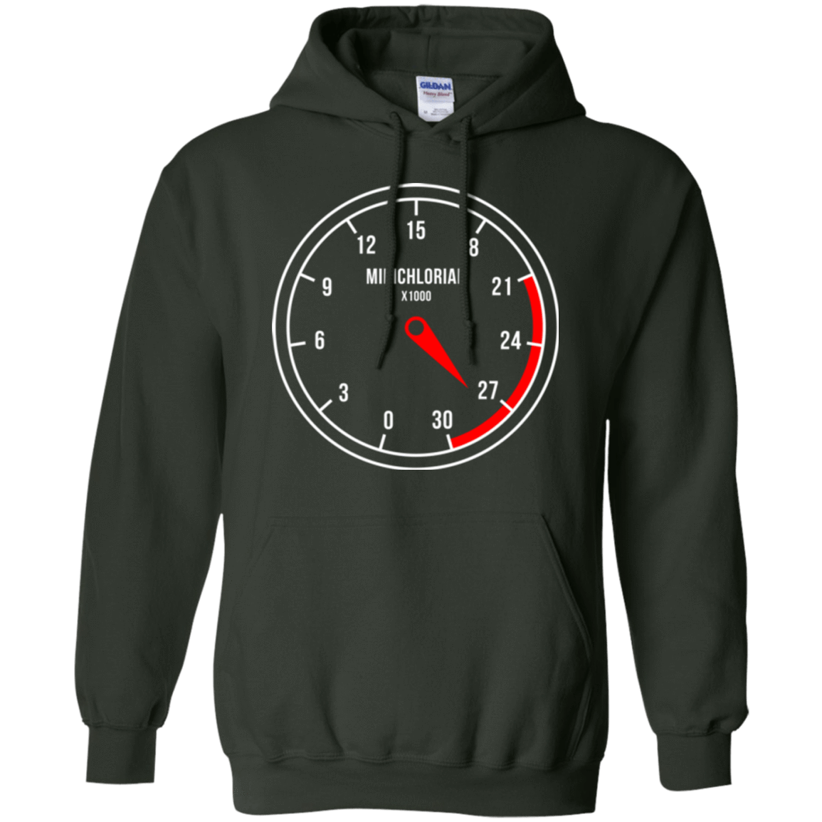 Sweatshirts Forest Green / Small Force Meter Pullover Hoodie