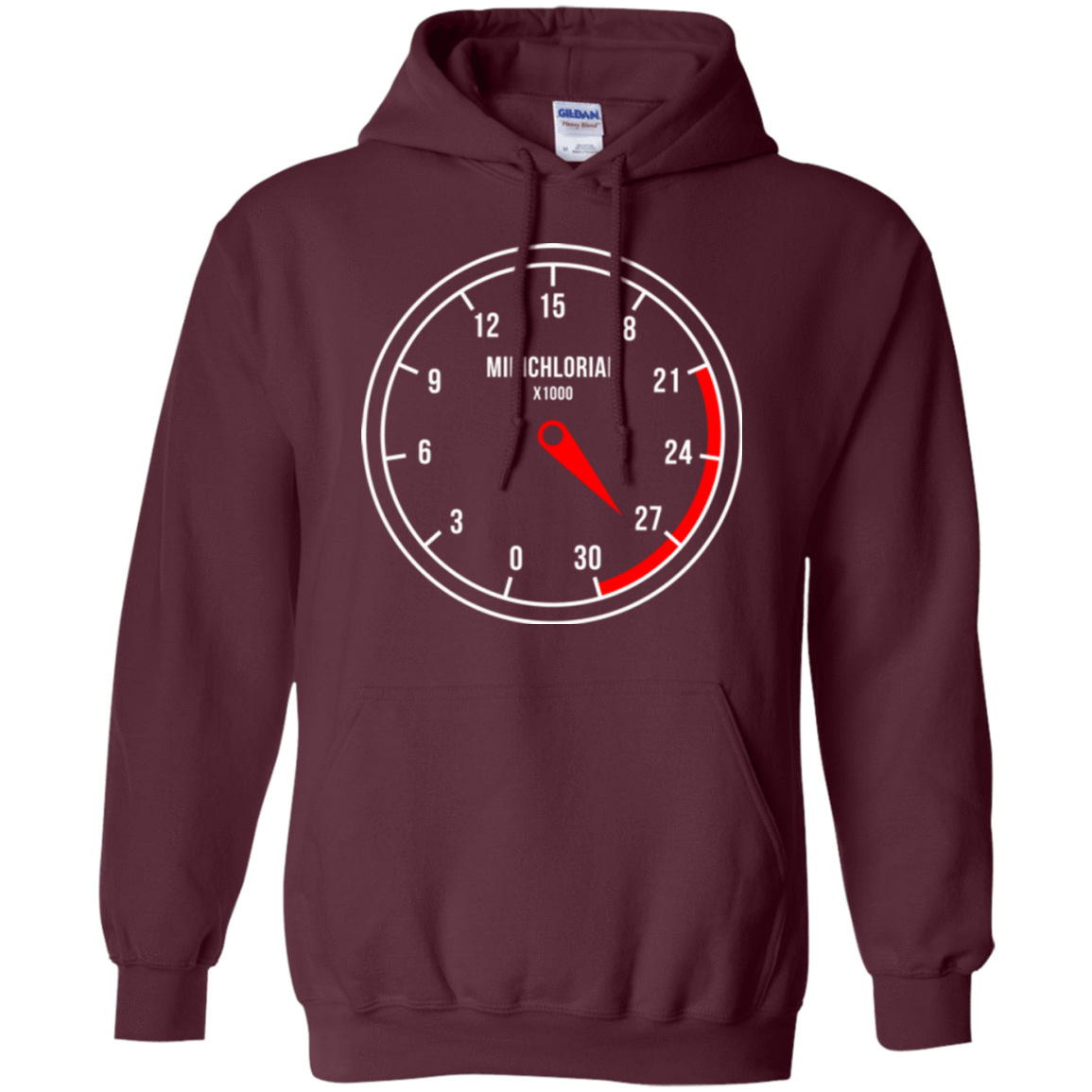 Sweatshirts Maroon / Small Force Meter Pullover Hoodie