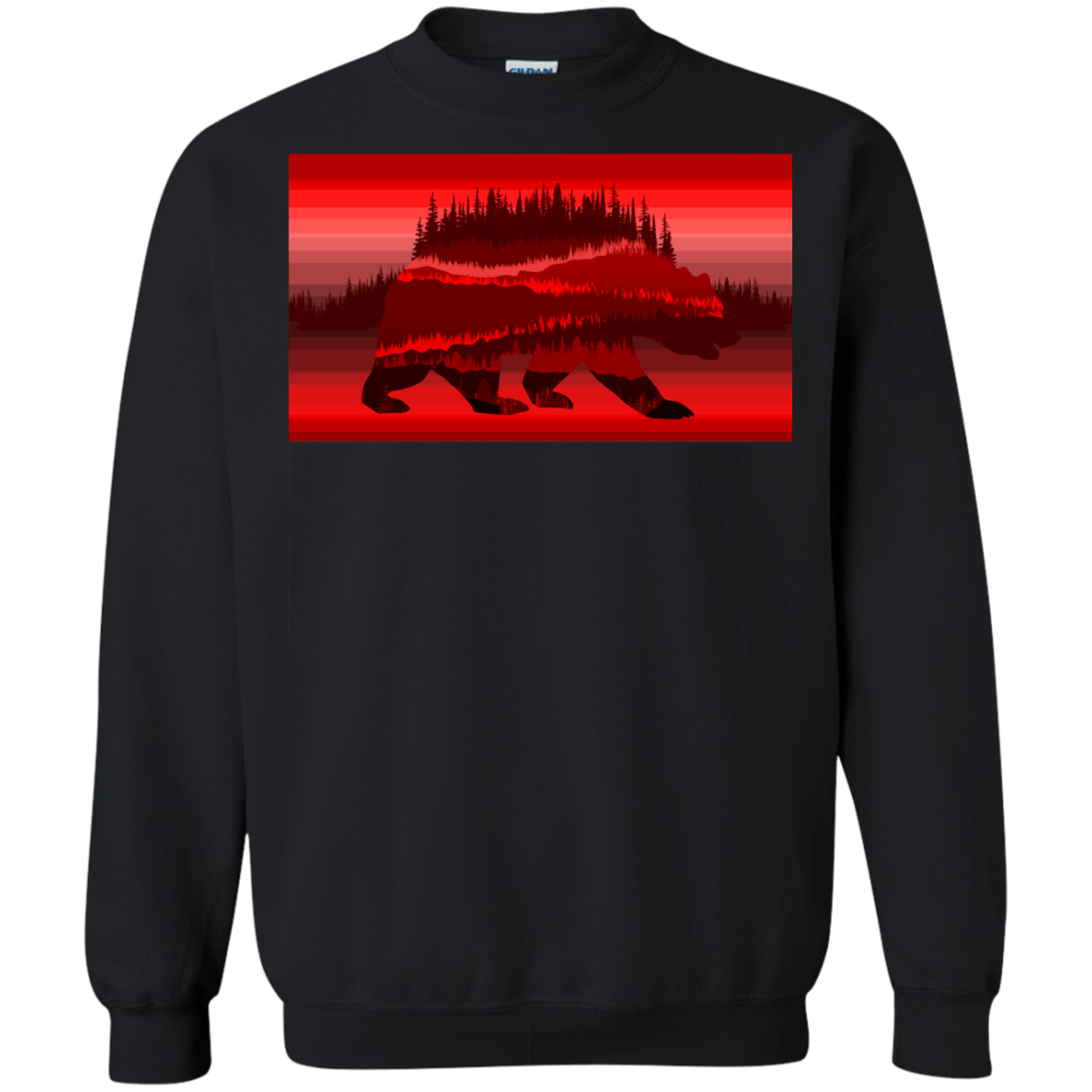 Sweatshirts Black / S Forest Bear Crewneck Sweatshirt