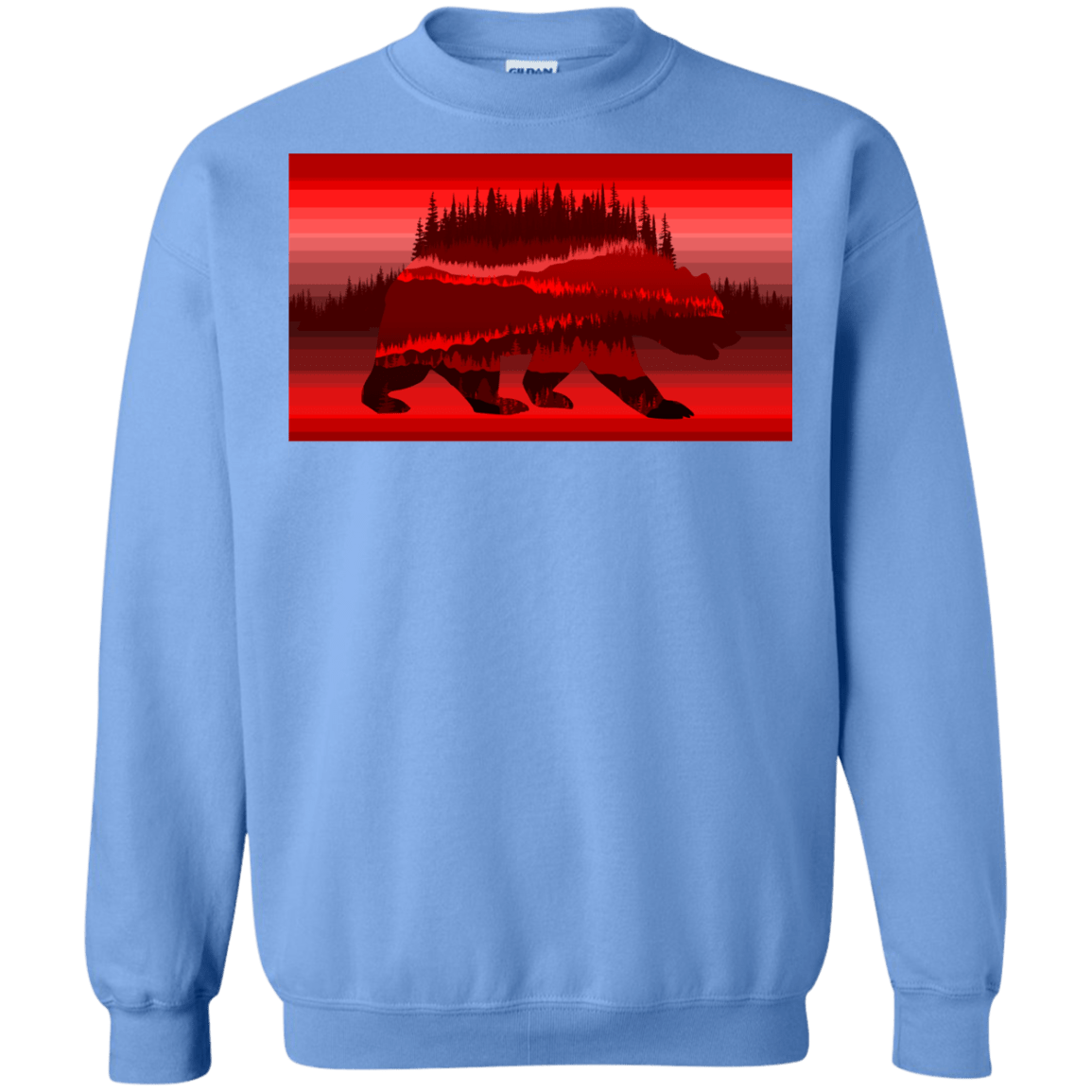 Sweatshirts Carolina Blue / S Forest Bear Crewneck Sweatshirt