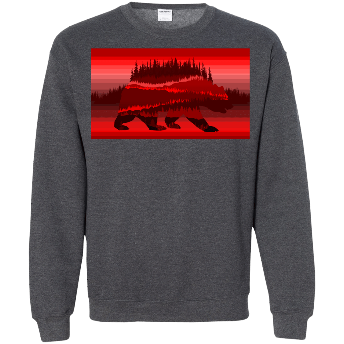 Sweatshirts Dark Heather / S Forest Bear Crewneck Sweatshirt