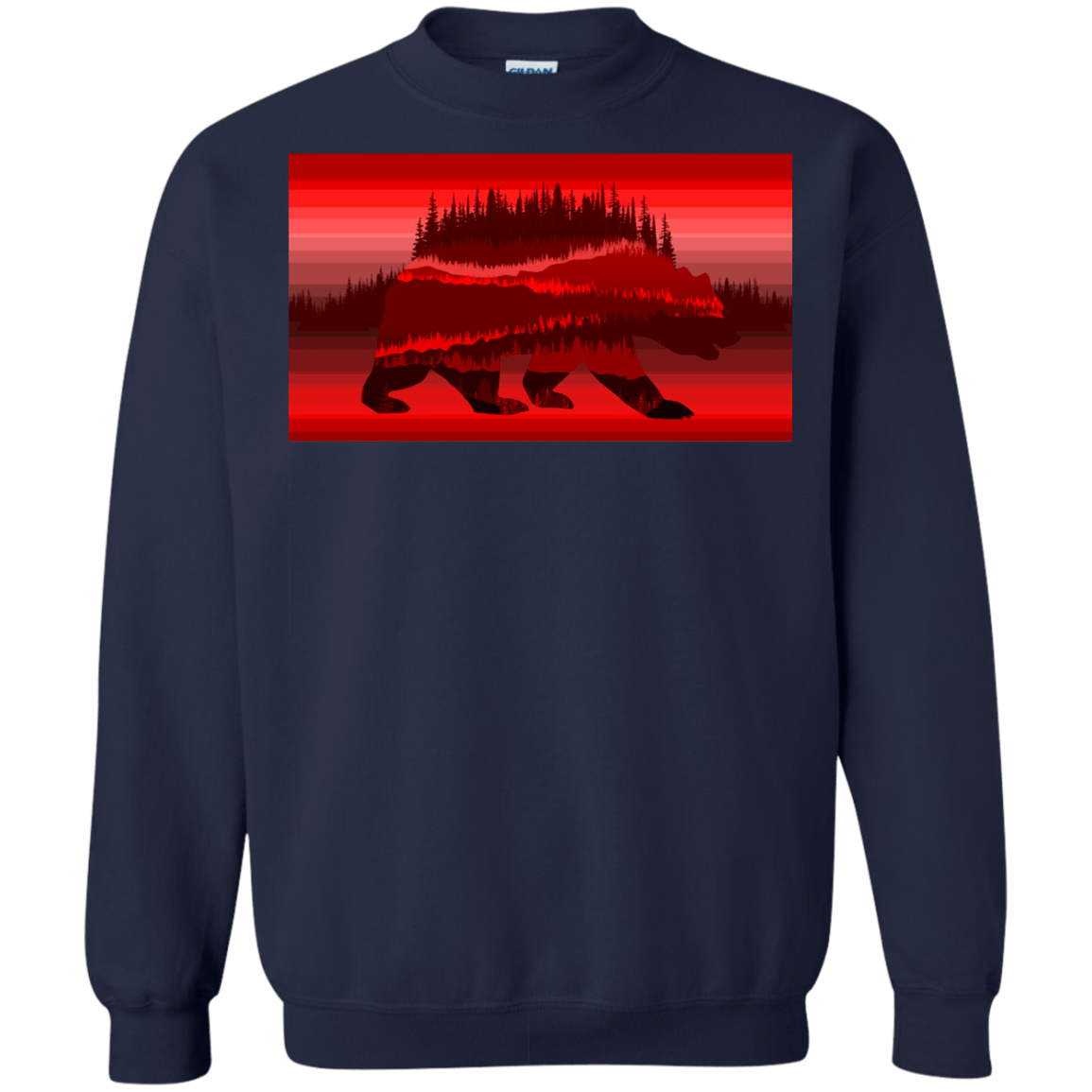 Sweatshirts Navy / S Forest Bear Crewneck Sweatshirt