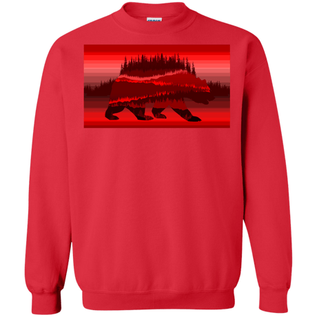 Sweatshirts Red / S Forest Bear Crewneck Sweatshirt