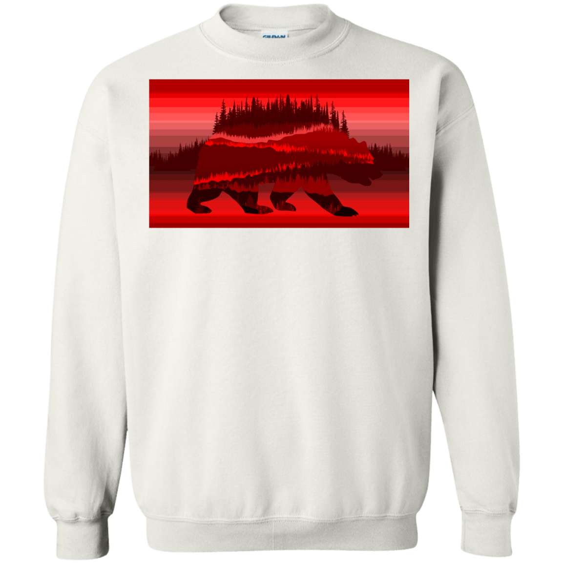 Sweatshirts White / S Forest Bear Crewneck Sweatshirt