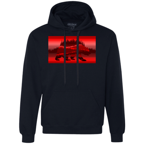 Sweatshirts Navy / S Forest Bear Premium Fleece Hoodie