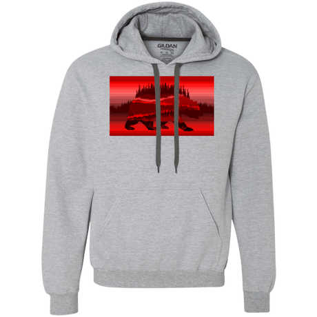 Sweatshirts Sport Grey / S Forest Bear Premium Fleece Hoodie