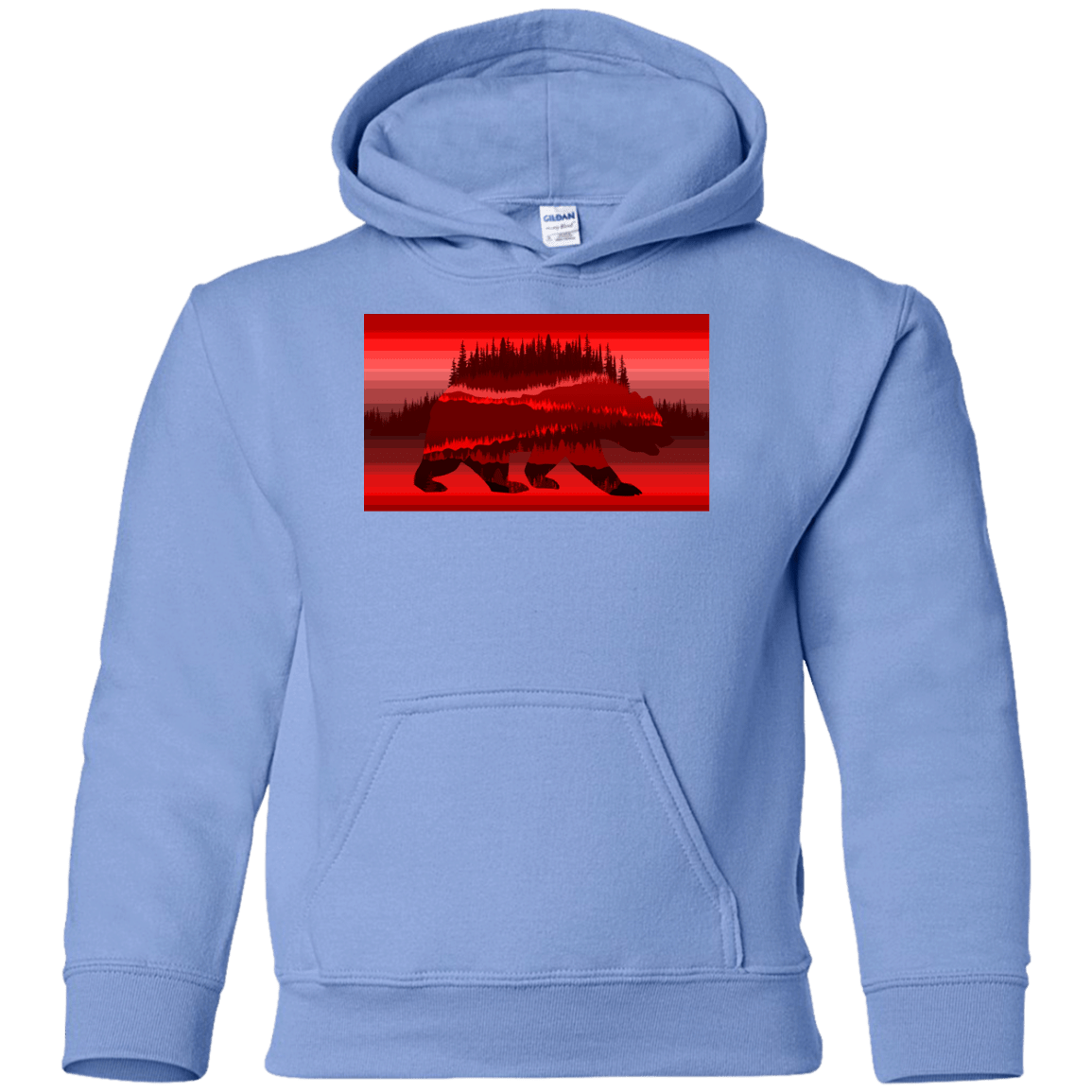 Sweatshirts Carolina Blue / YS Forest Bear Youth Hoodie