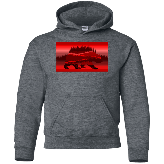 Sweatshirts Dark Heather / YS Forest Bear Youth Hoodie