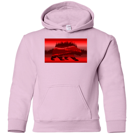 Sweatshirts Light Pink / YS Forest Bear Youth Hoodie