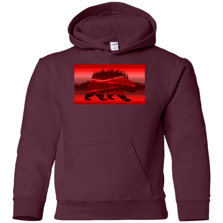 Sweatshirts Maroon / YS Forest Bear Youth Hoodie