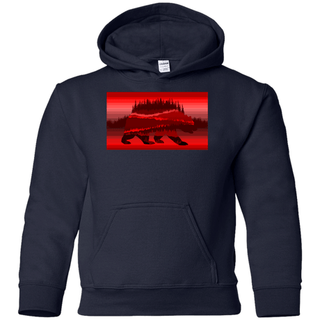 Sweatshirts Navy / YS Forest Bear Youth Hoodie
