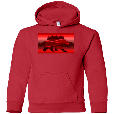 Sweatshirts Red / YS Forest Bear Youth Hoodie