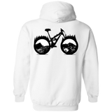 Sweatshirts White / S Forest is Home Mountain Bike Back Print Pullover Hoodie