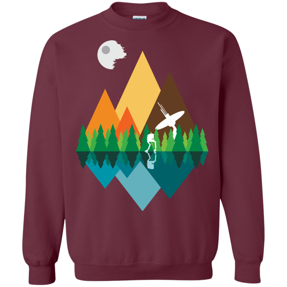 Sweatshirts Maroon / Small Forest View Crewneck Sweatshirt