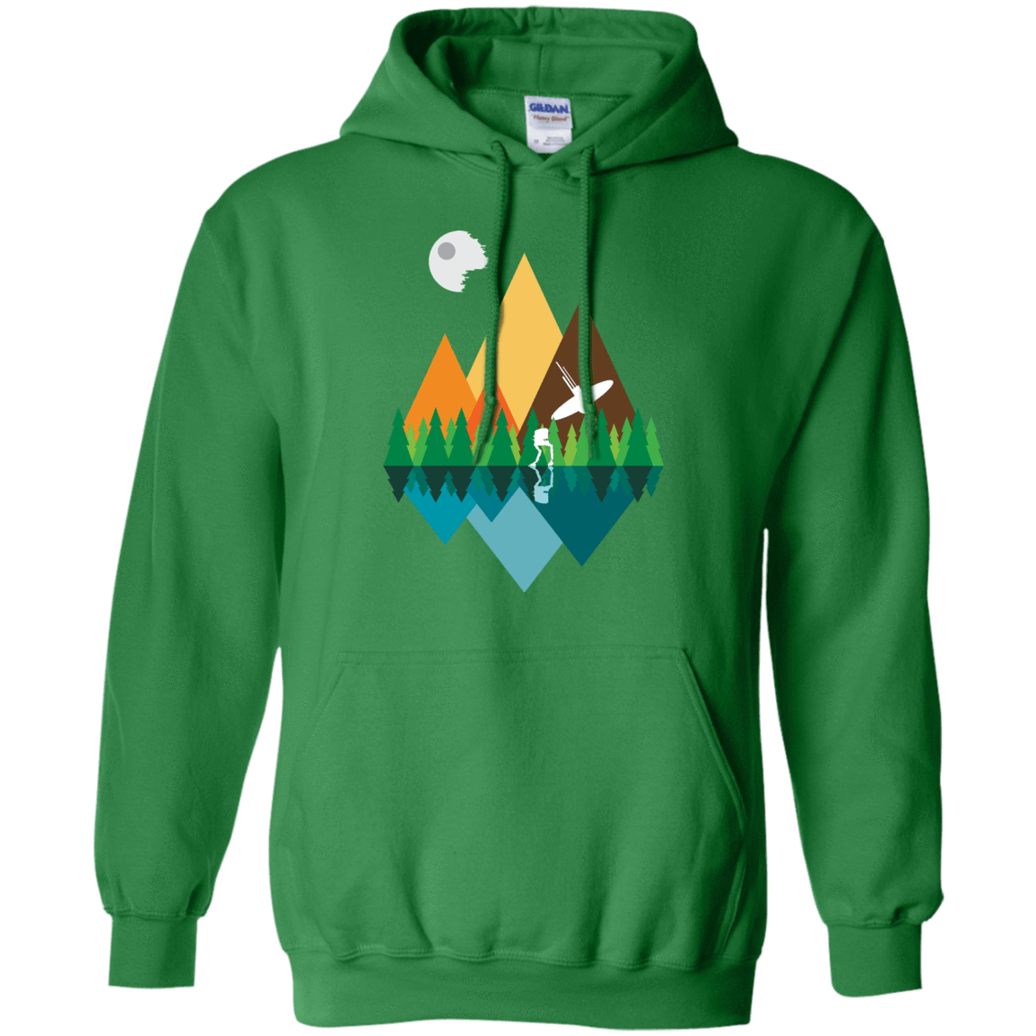 Sweatshirts Irish Green / Small Forest View Pullover Hoodie