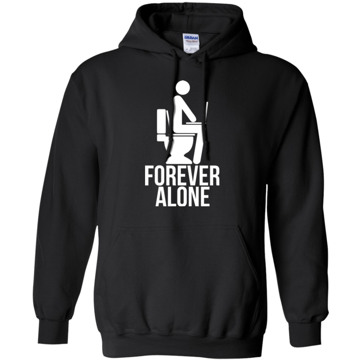 Sweatshirts Black / Small Forever alone Pullover Hoodie