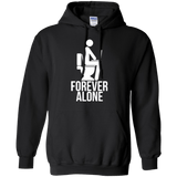 Sweatshirts Black / Small Forever alone Pullover Hoodie