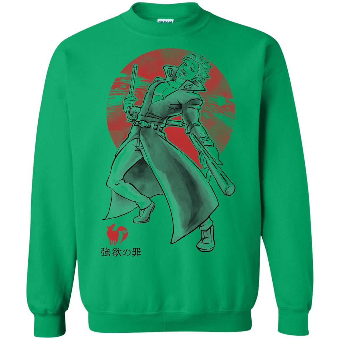 Sweatshirts Irish Green / S Fox Greed Crewneck Sweatshirt