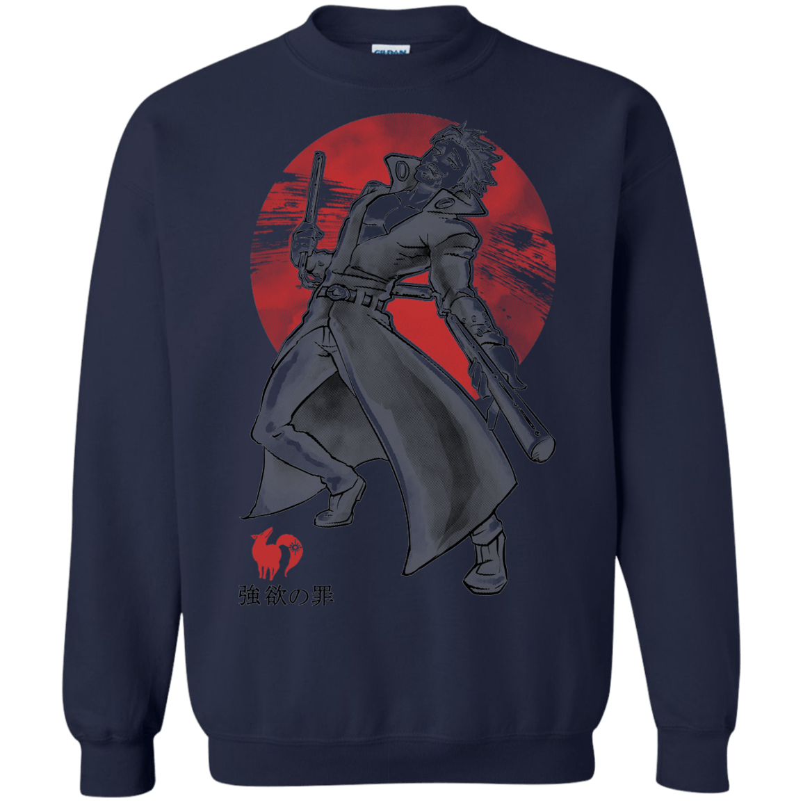 Sweatshirts Navy / S Fox Greed Crewneck Sweatshirt