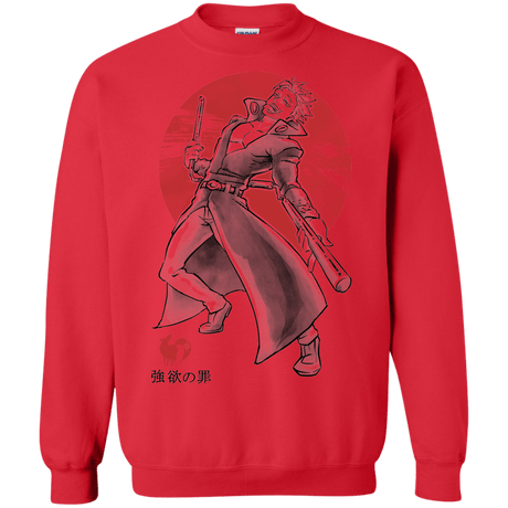 Sweatshirts Red / S Fox Greed Crewneck Sweatshirt