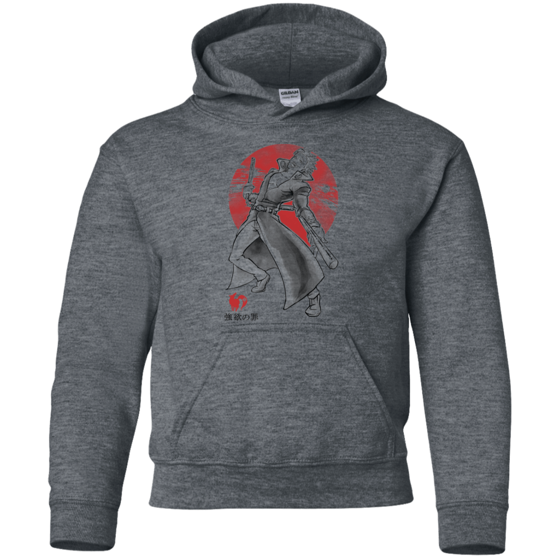 Sweatshirts Dark Heather / YS Fox Greed Youth Hoodie