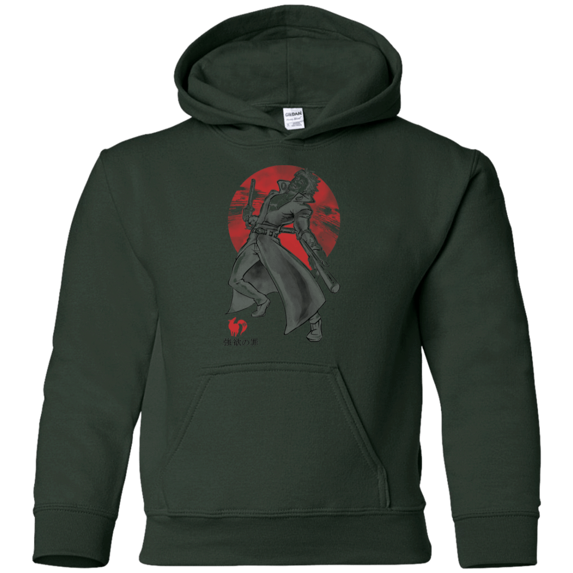 Sweatshirts Forest Green / YS Fox Greed Youth Hoodie