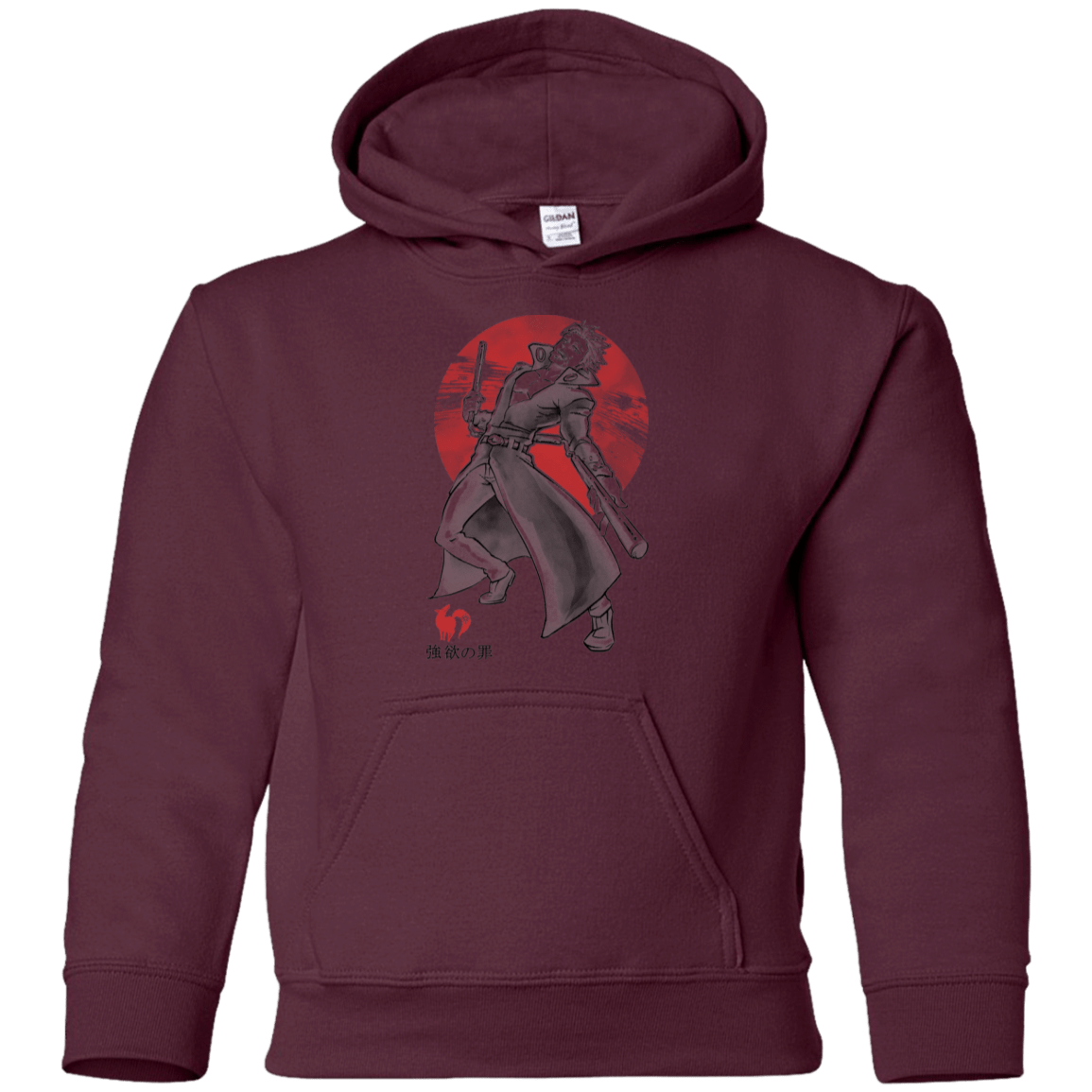 Sweatshirts Maroon / YS Fox Greed Youth Hoodie