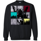 Sweatshirts Black / S Fox Pane Crewneck Sweatshirt