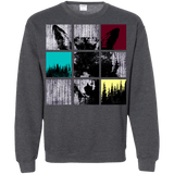 Sweatshirts Dark Heather / S Fox Pane Crewneck Sweatshirt