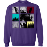 Sweatshirts Purple / S Fox Pane Crewneck Sweatshirt