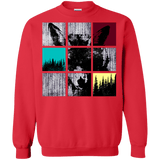 Sweatshirts Red / S Fox Pane Crewneck Sweatshirt