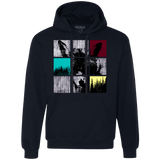 Sweatshirts Navy / S Fox Pane Premium Fleece Hoodie