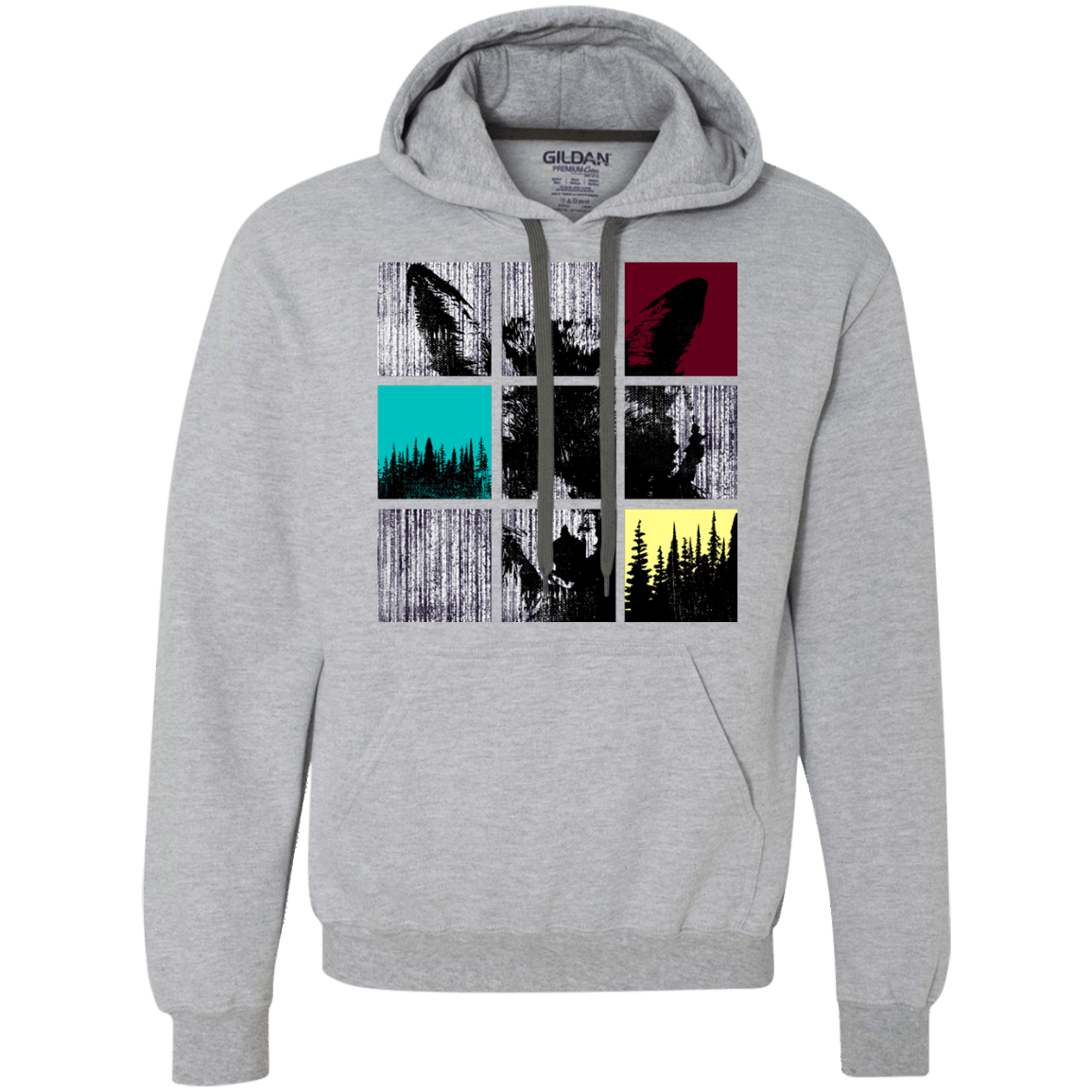 Sweatshirts Sport Grey / S Fox Pane Premium Fleece Hoodie