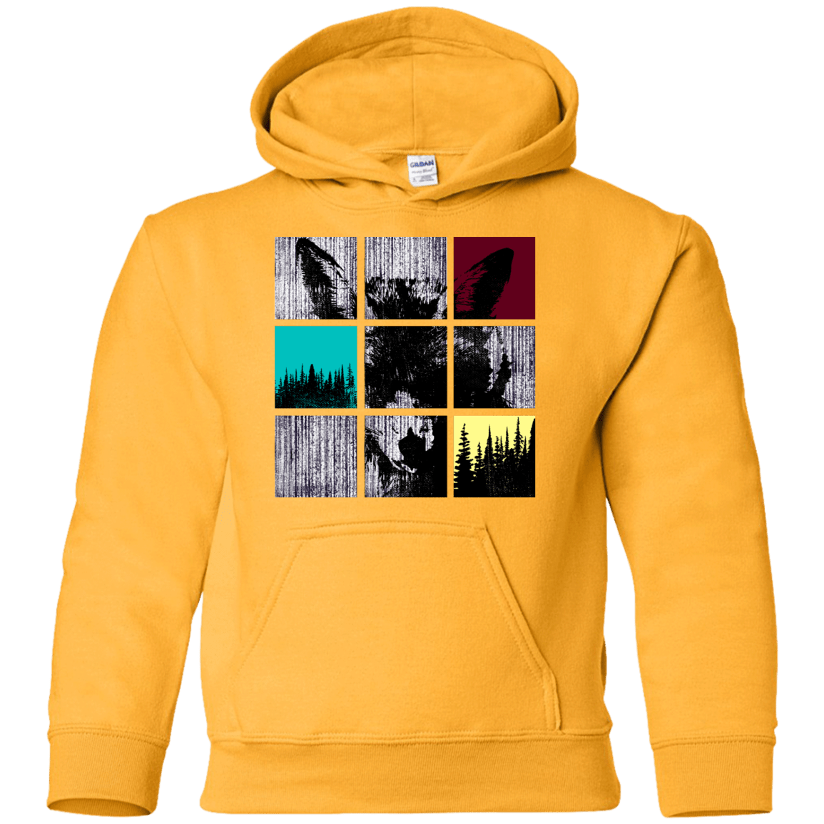 Sweatshirts Gold / YS Fox Pane Youth Hoodie