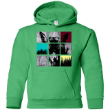 Sweatshirts Irish Green / YS Fox Pane Youth Hoodie