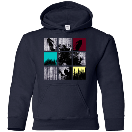 Sweatshirts Navy / YS Fox Pane Youth Hoodie