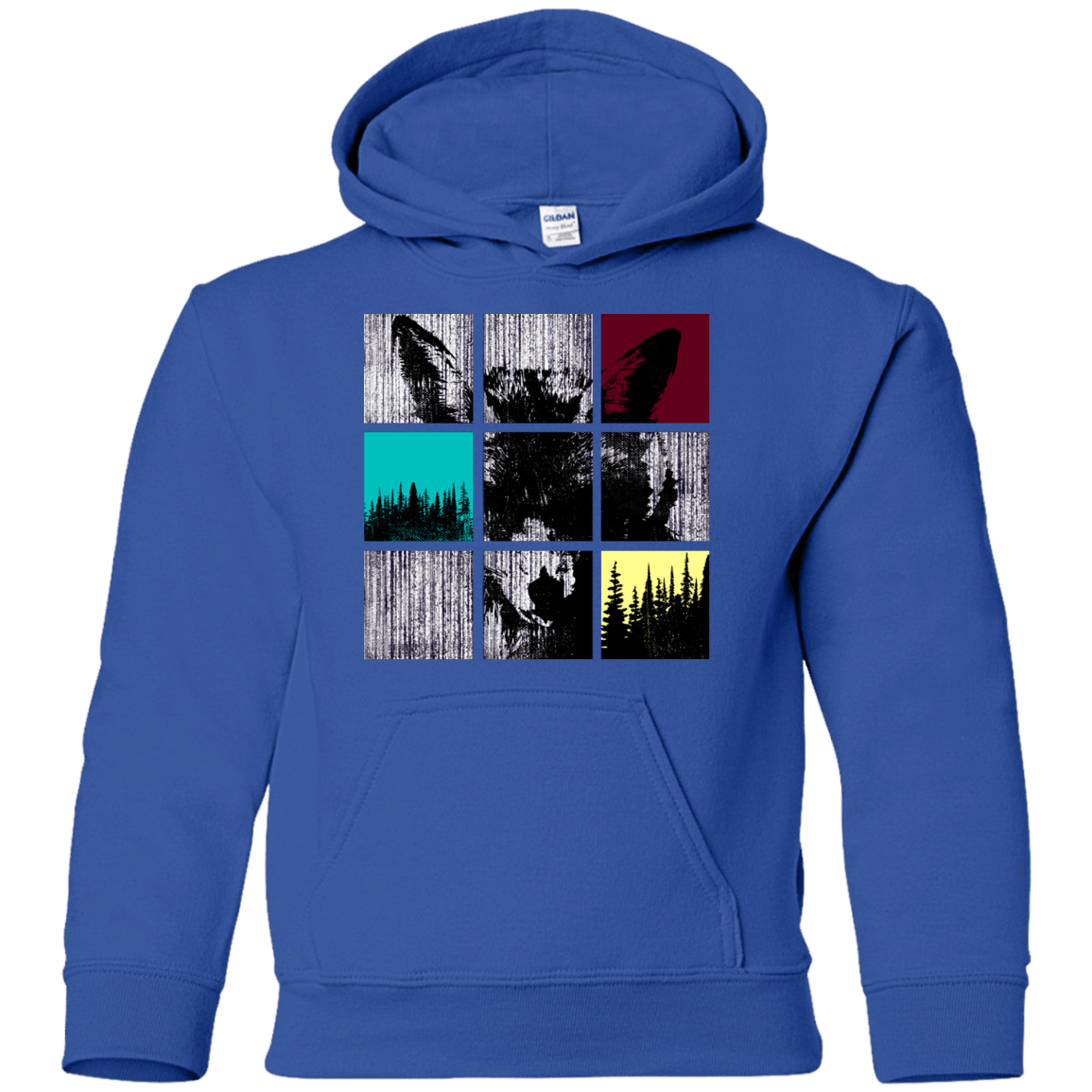 Sweatshirts Royal / YS Fox Pane Youth Hoodie