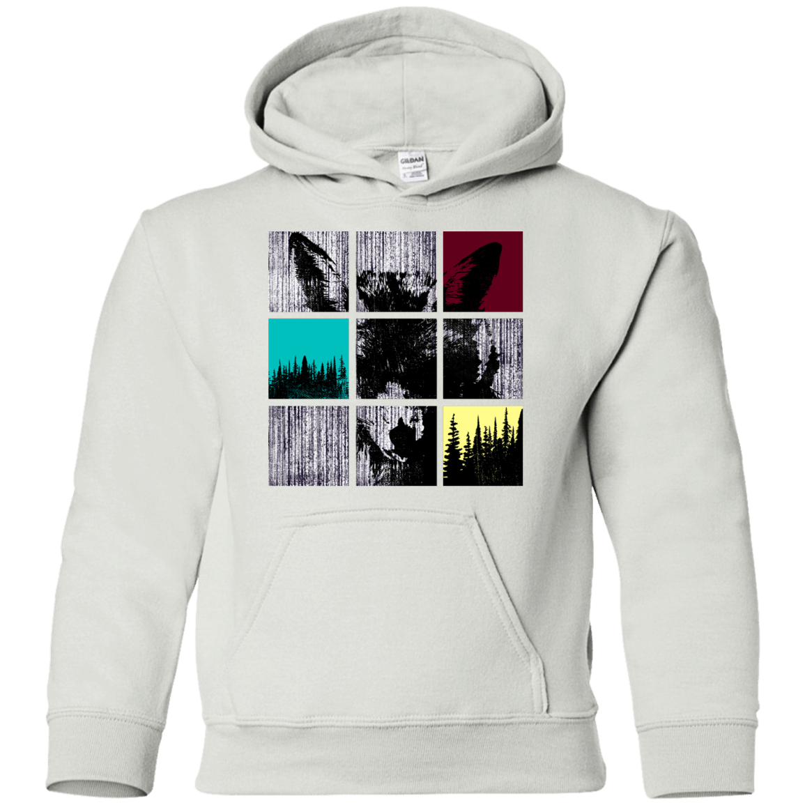 Sweatshirts White / YS Fox Pane Youth Hoodie