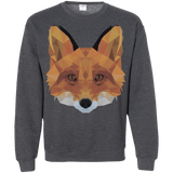 Sweatshirts Dark Heather / S Fox Portrait Crewneck Sweatshirt