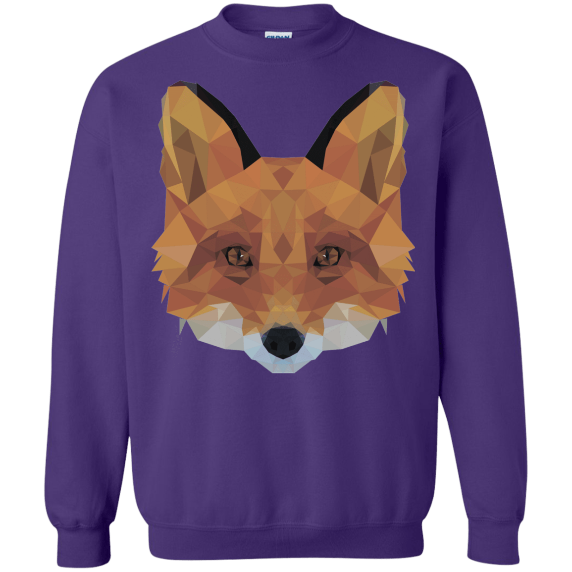 Sweatshirts Purple / S Fox Portrait Crewneck Sweatshirt