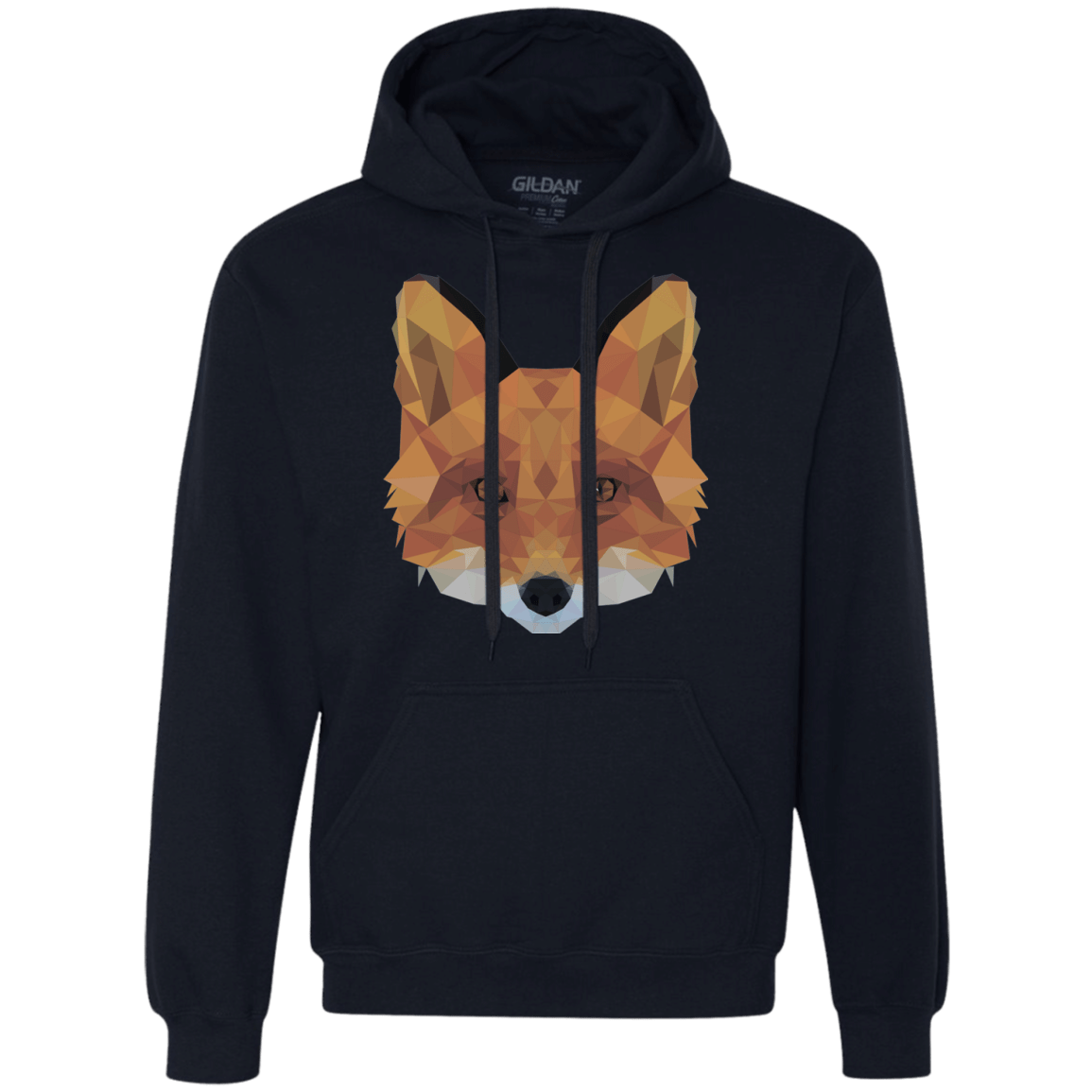 Sweatshirts Navy / S Fox Portrait Premium Fleece Hoodie