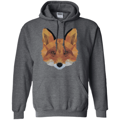 Sweatshirts Dark Heather / S Fox Portrait Pullover Hoodie