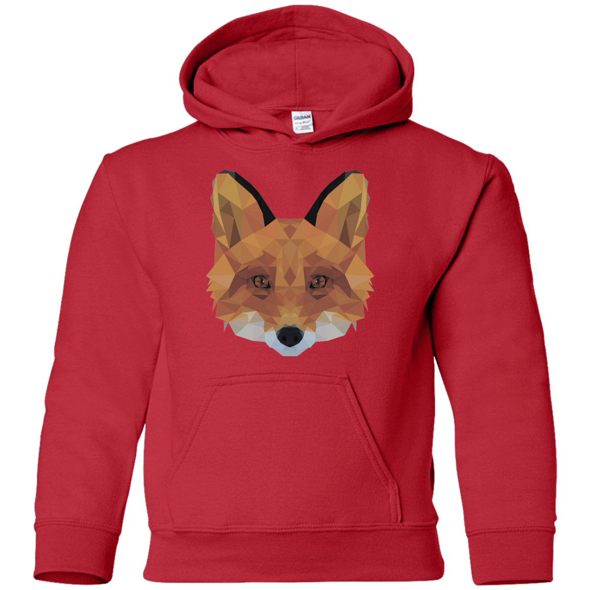 Sweatshirts Red / YS Fox Portrait Youth Hoodie
