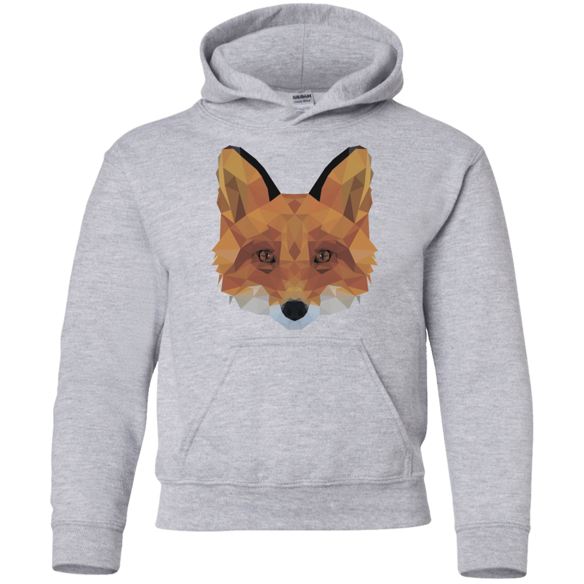 Sweatshirts Sport Grey / YS Fox Portrait Youth Hoodie