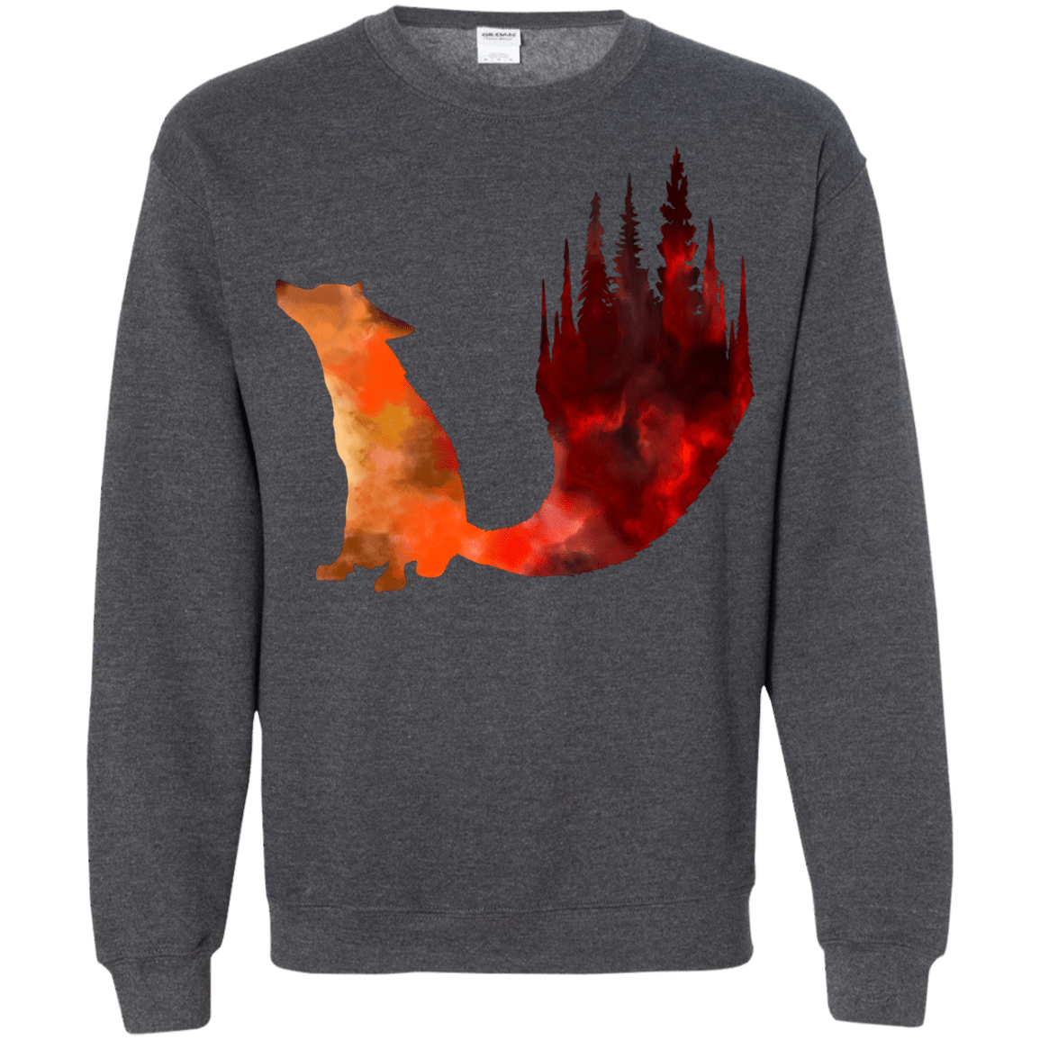 Sweatshirts Dark Heather / S Fox Tail Crewneck Sweatshirt